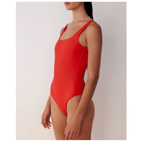 Manola Red Eco-Friendly One Piece Swimsuit - Spain, Small - Picture 8 of 8